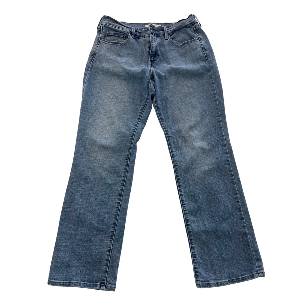 Levi's 505 Straight Leg Jeans Women's Size 8 Medium Wash Waterless Denim‎